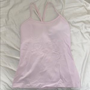 GREAT CND lululemon Power Y Tank Size 4 W/Pads